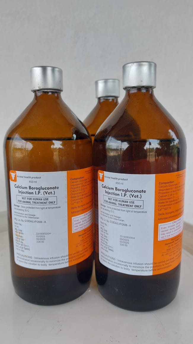 CALCIUM BOROGLUCONATE INJ 450 ML