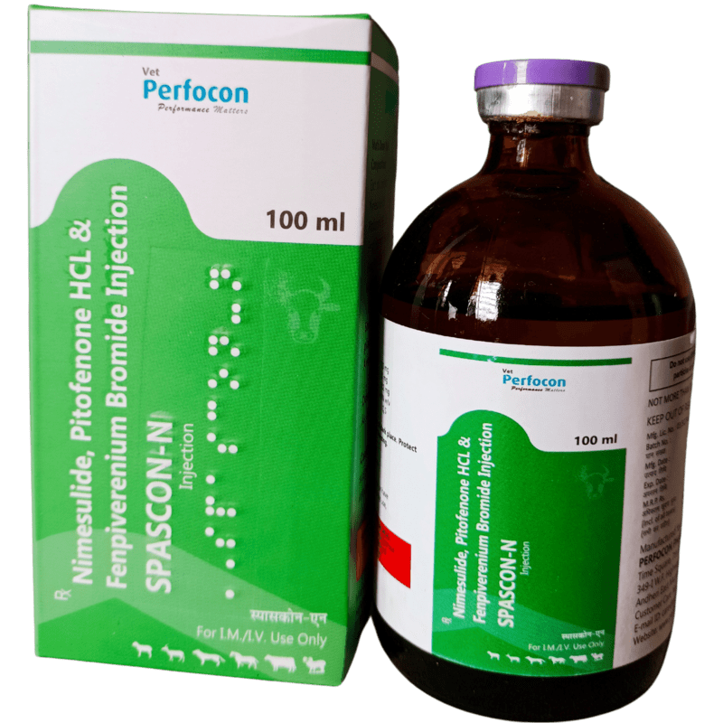 NIMUSULIDE, PITOFENONE, FENPIVERENIUM BROMIDE INJ 100 ml