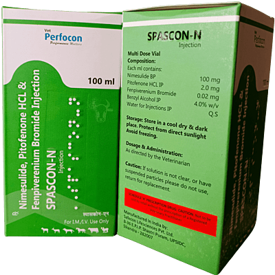 NIMUSULIDE, PITOFENONE, FENPIVERENIUM BROMIDE INJ 100 ml